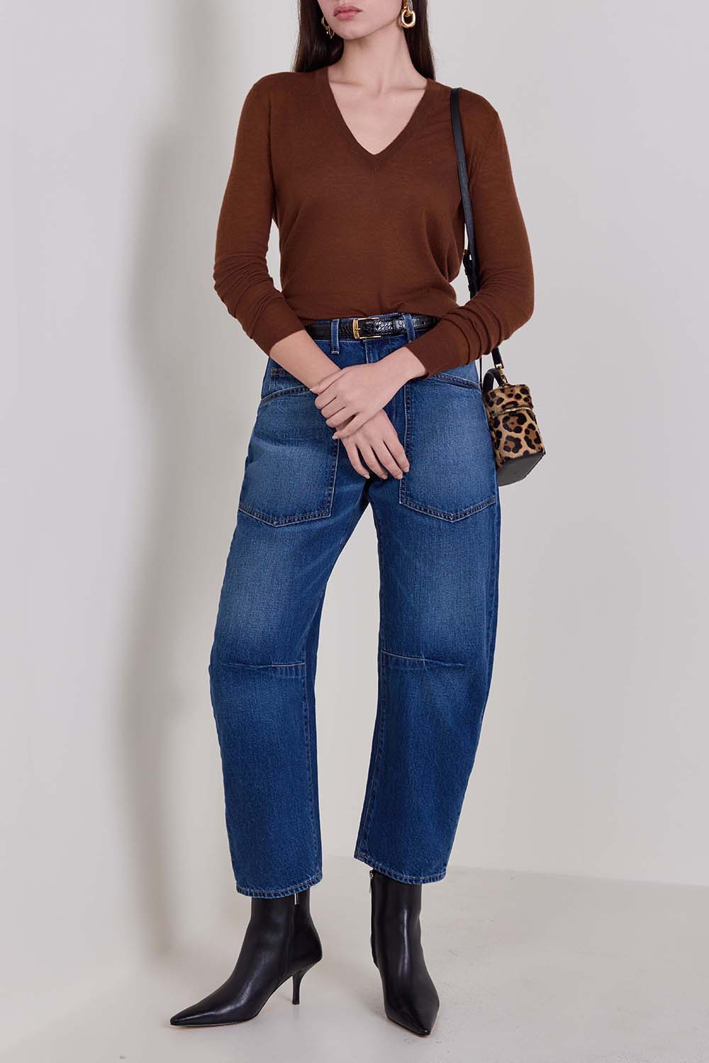 מכנסי ג'ינס בגזרת ברל